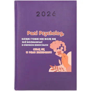 Kalendář Knižní kalendář 2026 A5 FunnyCase fialový