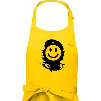 Kuchyňská zástěra Che Smiley - Dámská zástěra na vaření - Univerzální velikost ( Žlutá )
