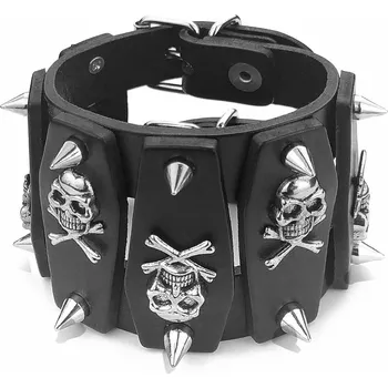 Náramek náramek COFIN SKULLS