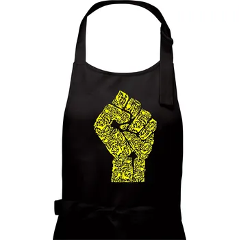 Kuchyňská zástěra Hand Of Revolution - Dámská zástěra na vaření - Univerzální velikost ( Černá )