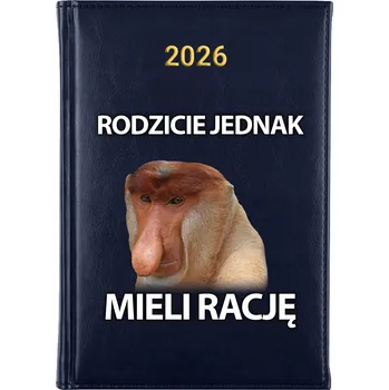 Kalendář Knižkový kalendář 2026 A5 FunnyCase modrý