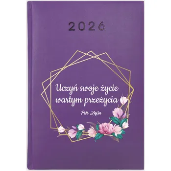 Kalendář Knižní kalendář 2026 A5 FunnyCase fialový