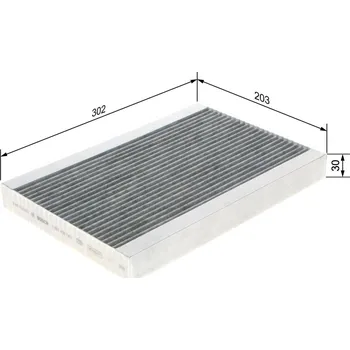 Ventilátor topení a klimatizace Filtr, vzduch v interiéru BOSCH 1 987 435 543