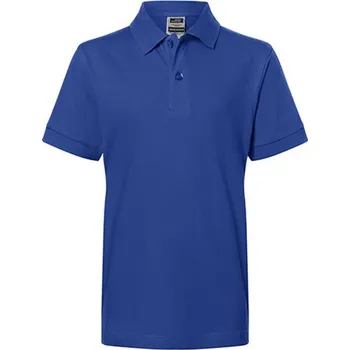 Chlapecké tričko James&Nicholson Dětská polokošile JN070K Dark Royal L (134/140)