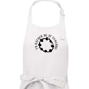 Kuchyňská zástěra I'd Rather Be At Synchro - Dámská zástěra na vaření - Univerzální velikost ( Bílá )