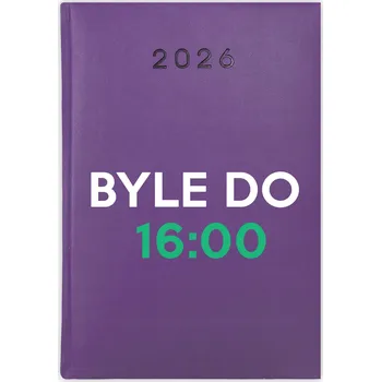 Kalendář Knižní kalendář 2026 A5 FunnyCase fialový