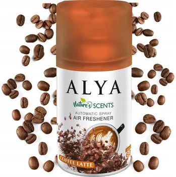 Vůně do bytu Alya Coffee Lattee osvěžovač vzduchu ve spreji, vhodný i do automatických dávkovačů, 250 ml