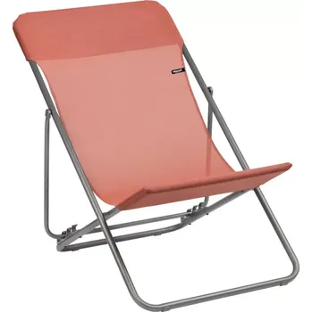 Zahradní lehátko Profi polohovací lehátko HELIO XL oranžová Brique