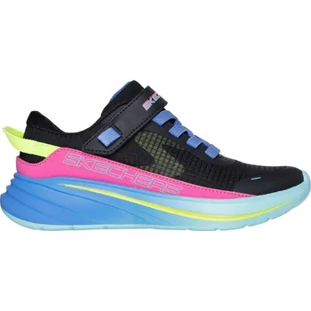 Chlapecká obuv Skechers Gore And Strap Sneaker W Mono Mesh Runners Girls Blue/Pink C10 (27.5)