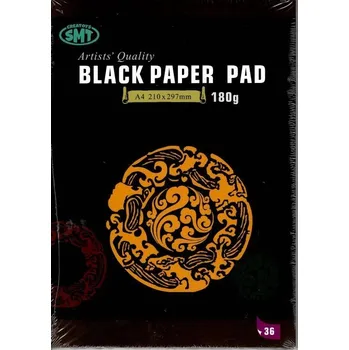 Blok Blok black A4, 180g, 36 listů