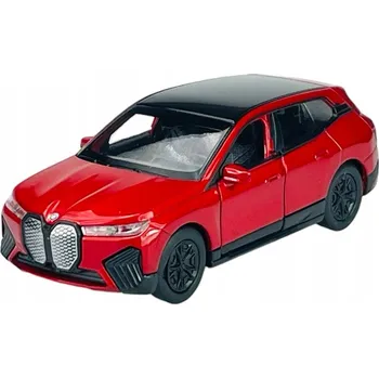 autíčko WELLY BMW iX I20 ČERVENÝ 1:34 KOVOVÝ NOVÝ MODEL SUV