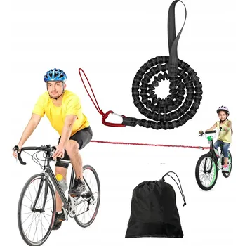 Tažné lano Tažné lano 3m pro kolo, tažení dětí, elastické lano na kolo - SILNÉ