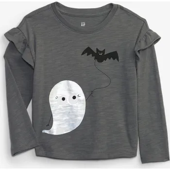 GAP Dívčí Baby tričko s potiskem Halloween GAP Šedá 110 (2295702)