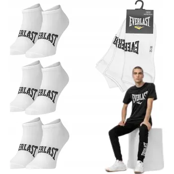Pánské ponožky Ponožky kotníkové ponožky Everlast bílé 43-46 3 ks