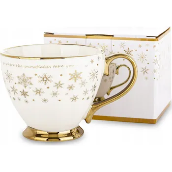 Hrnek šálek v krabičce porcelánový dárek mikulášský velký