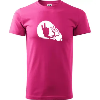 Pánská móda Zajíc stín mír - Klasické pánské triko vyšší gramáže - 2XL ( Purpurová )