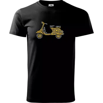 Pánské tričko Scooter icons - Triko extra velké (5-8XL) - 8XL ( Černá )