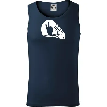 Zajíc stín mír - Tílko pánské Core - L ( Námořní modrá (velmi tmavá - téměř černá) )