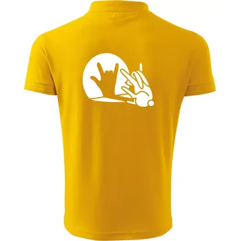 Pánská košile Zajíc stín rock - Polokošile pánská Pique Polo 203 - XL ( Žlutá )