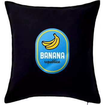 Polštář Banana republica - Polštář 50x50 - 50x50 - Pouze potah ( Černá )