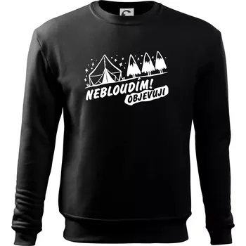 Pánská mikina Nebloudím, objevuji - hory - Mikina Essential pánská - S ( Černá )