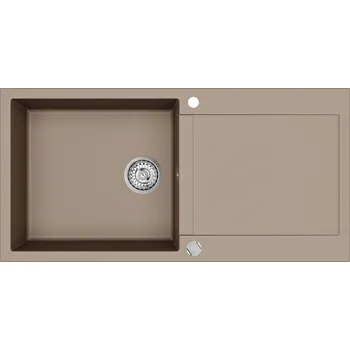 Granitový dřez Granitový dřez Helika TESA PLUS SQT103 mocha warm