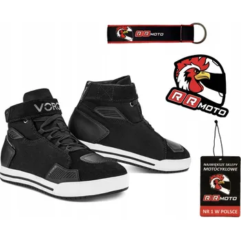 Moto obuv Tenisky moto boty VORG SNEAKY BLACK městské moto skútr DÁRKY ZDARMA