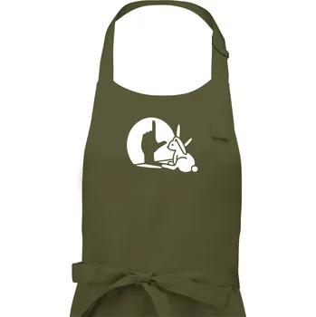 Kuchyňská zástěra Zajíc stín loser - Pánská zástěra na vaření - Univerzální velikost ( Khaki )