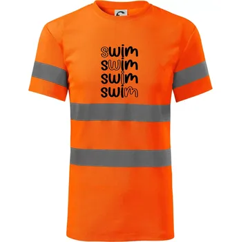 Swim nápis - Triko reflexní - HV PROTECT - XL ( Neonově oranžová )