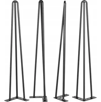 Konferenční stolek SucceBuy Nohy pro konferenční stolek 55.9 CM 4 x Hairpin nohy Ocel