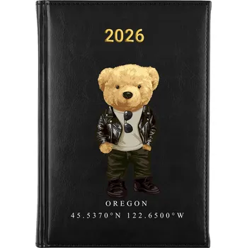 Kalendář Knižkový kalendář 2026 A5 černý