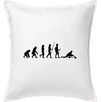 Polštář Evoluce curling - Polštář 50x50 - 50x50 - Včetně výplně ( Bílá )