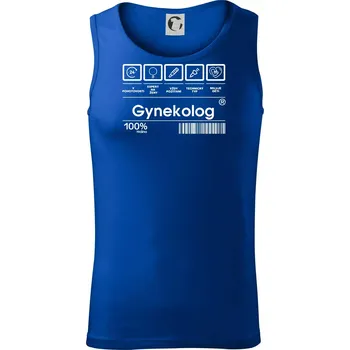 Čárový kód - gynekolog - Tílko pánské Core - XL ( Královská modrá )