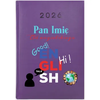 Kalendář Knihový kalendář 2026 A5 fialový