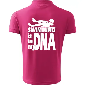 Pánská košile Swimming is in my DNA - Polokošile pánská Pique Polo 203 - M ( Purpurová )