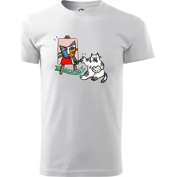 Pánské tričko Picatsso - Triko extra velké (5-8XL) - 8XL ( Bílá )