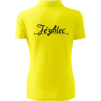 Staročeština - Jezdilec - zcestovalý člověk - Polokošile dámská Pique Polo - XS ( Citrónová )