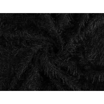 Pletenina s vlasem, barva 4 černá