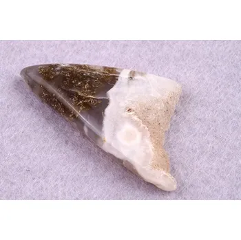 Přírodní kámen Kabošon Moss Druzy Quartz č.5615 (50x29x8mm)