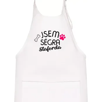 Kuchyňská zástěra Jsem ségra Staforda - Dětská zástěra na vaření - Univerzální velikost ( Bílá )