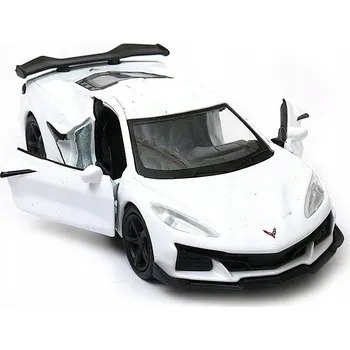 autíčko Kovový model auta Chevrolet Corvette Z06 2023 Welly Nex 1:34 -39 NEX bílý