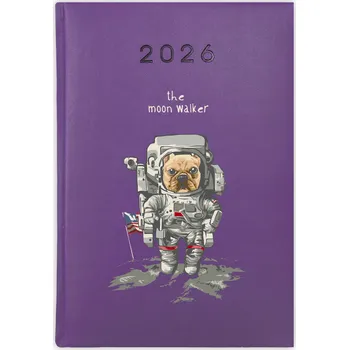 Kalendář Knižní kalendář 2026 A5 FunnyCase fialový