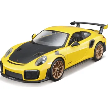 autíčko Maisto Kit Porsche 911 GT2 RS 1:24 žlutá