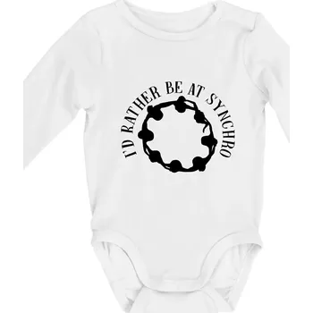I'd Rather Be At Synchro - Body kojenecké s dlouhým rukávem - Dlouhý r. do 3 měs ( Bílá )