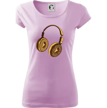 Dámské tričko Headphone Donut - Dámské triko Pure - 2XL ( Orchid )