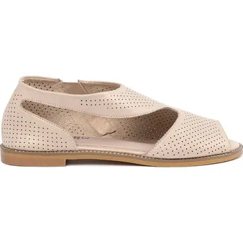 Dámské sandále Goodin Jedinečné dámské sandály zlaté na plochém podpatku 37