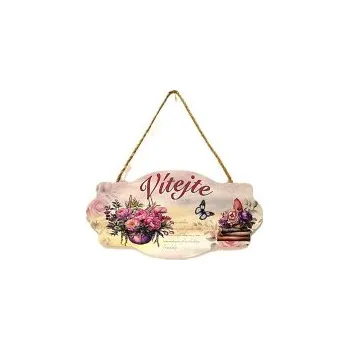 Plechová cedule 24LK375 Dekorační cedule růže