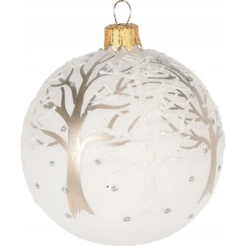 Vánoční dekorace Ozdobená vánoční Vánoční Koule na stromeček 8 cm 1 ks
