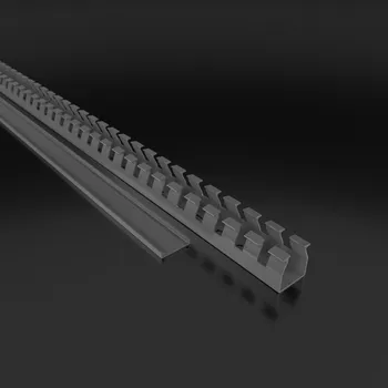 kabelová chránička Kabelová lišta hřebenová 15x17 šedá E20 /2m