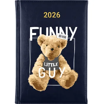 Kalendář Knižkový kalendář 2026 A5 FunnyCase modrý